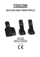 Esscom BUTLER E550 TWIN Manuel D'utilisateur