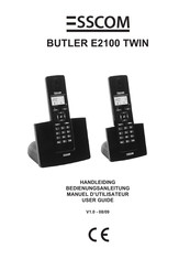 Esscom BUTLER E2100 TWIN Manuel D'utilisateur