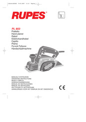 Rupes PL 803 Mode D'emploi