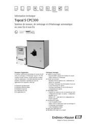 Endress+Hauser Topcal S CPC300 Information Technique