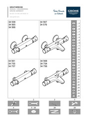 Grohe GROHTHERM 800 34 558 Instructions De Montage