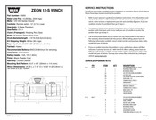 Warn ZEON 12-S Instructions D'entretien