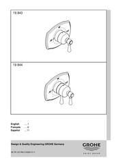 Grohe 19 843 Instructions De Montage