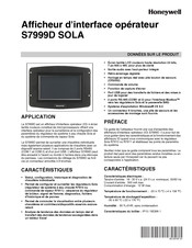Honeywell S7999D SOLA Notice D'installation