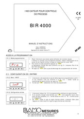 Bamo BIR 4000 Manuel D'instructions