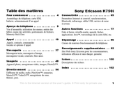 Sony Ericsson K750i Mode D'emploi