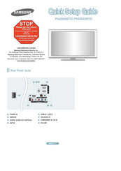 Samsung PN50B400P3D Guide De Configuration Rapide