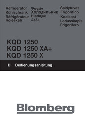 Blomberg KQD 1250 X Mode D'emploi
