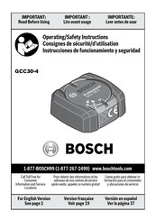 Bosch GCC 30-4 Professional Consignes De Sécurité/D'utilisation