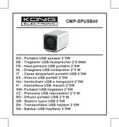 König Electronic CMP-SPUSB40 Manuel D'instructions