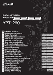 Yamaha PSR-E263 Mode D'emploi