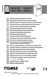 Dahle 20506 HE Mode D'emploi