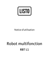 Listo RBT L1 Notice D'utilisation