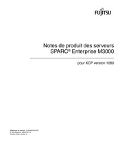 Fujitsu SPARC Enterprise M3000 Mode D'emploi