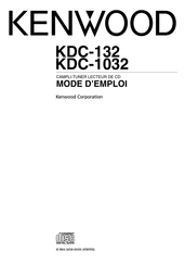 Kenwood KDC-132 Mode D'emploi