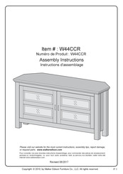 Walker Edison W44CCR Instructions D'assemblage