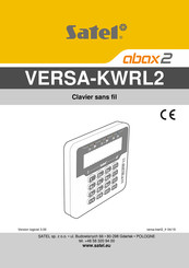 Satel VERSA-KWRL2 Mode D'emploi