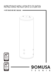 DOMUSA TEKNIK BT DUO HE 180/60 Instructions D'installation Et D'utilisation