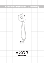 Hansgrohe AXOR Starck 106511 Série Instructions D'installation