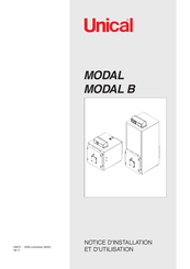 Unical MODAL B 186 Notice D'installation Et D'utilisation