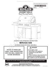 Napoleon MIRAGE 605 Instructions D'installation Et D'opération