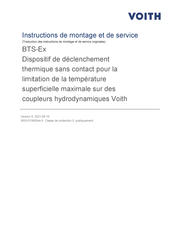Voith BTS-Ex Instructions De Montage Et De Service