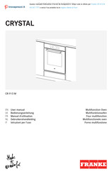 Franke Crystal CR 982 M Manuel D'utilisation