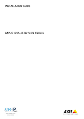 Axis Communications Q1765-LE Guide D'installation