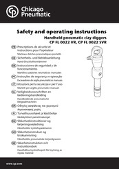 Chicago Pneumatic CP FL 0022 SVR Prescriptions De Sécurité Et Instructions Pour L'opérateur