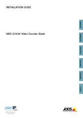 Axis Communications Q7436 Guide D'installation