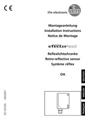 IFM Electronic efector200 OA Notice De Montage