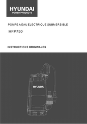 Hyundai power products HFP750 Instructions Originales