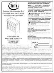 Serta Dresser With Changing Top Instructions De Montage