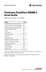 Allen-Bradley 2711-T6C L1 Notice D'installation