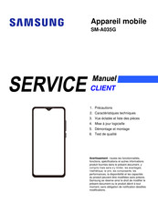 Samsung SM-A035G Manuel De Service Et D'entretien