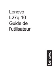 Lenovo L27q-10 Guide De L'utilisateur
