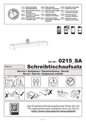 Mäusbacher Big System Office 0215 SA Instructions De Montage