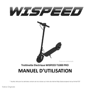 Wispeed T1000 PRO Manuel D'utilisation