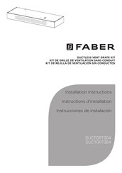 Faber DUCTGRT304 Instructions D'installation