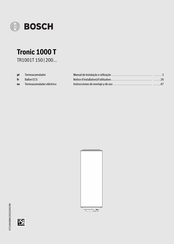 Bosch Tronic 1000T Notice D'installation/D'utilisation