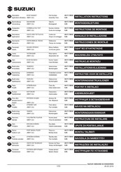 Suzuki 99177-78R00 Instructions De Montage