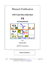 ERTF GPS Unik4Moto Rally Raid Manuel D'utilisation