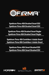 Spektrum Firma 60A Brushed Smart ESC Mode D'emploi