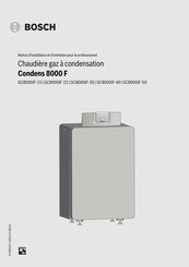 Bosch GC8000iF-40 Notice D'installation Et D'entretien