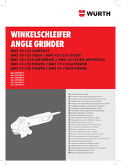 Würth EWS 17-150-Q POWER Traduction Des Instructions De Service D'origine