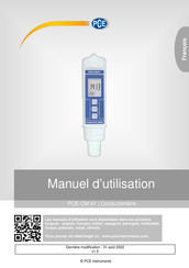 PCE Instruments PCE-CM 41 Manuel D'utilisation