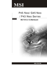 MSI P43 Neo Serie Mode D'emploi