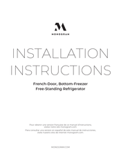 Monogram ZWE23ESNSS Instructions D'installation