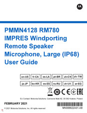 Motorola Solutions IMPRES RM780 Mode D'emploi