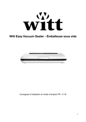 Witt Easy Mode D'emploi